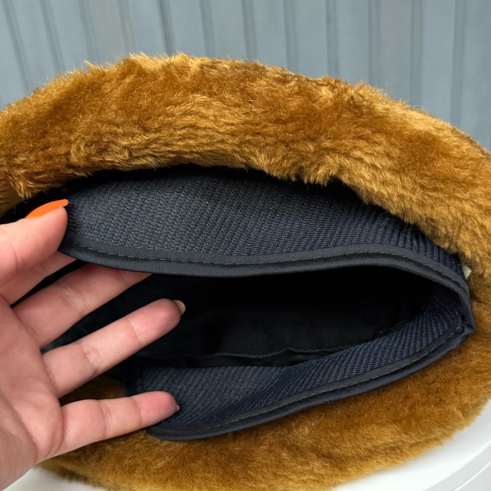 1960s Camel Faux Fur Bucket Hat Mod Union Made Medium Vintage Winter Hat - Picture 9 of 11